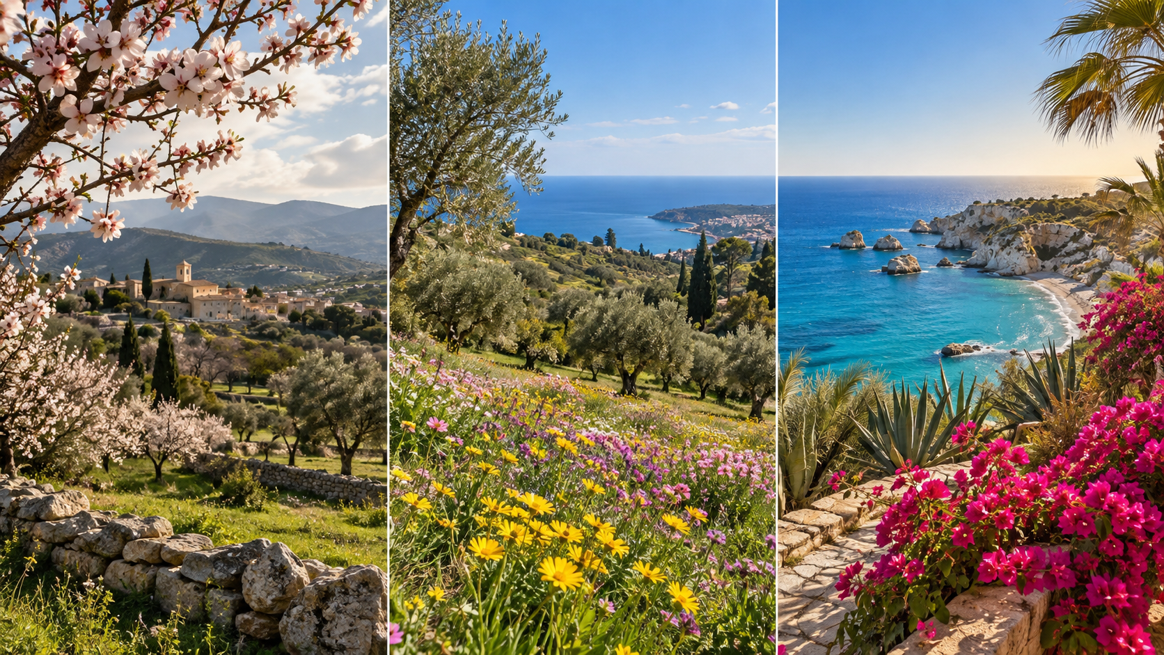 April, March and May in Cyprus