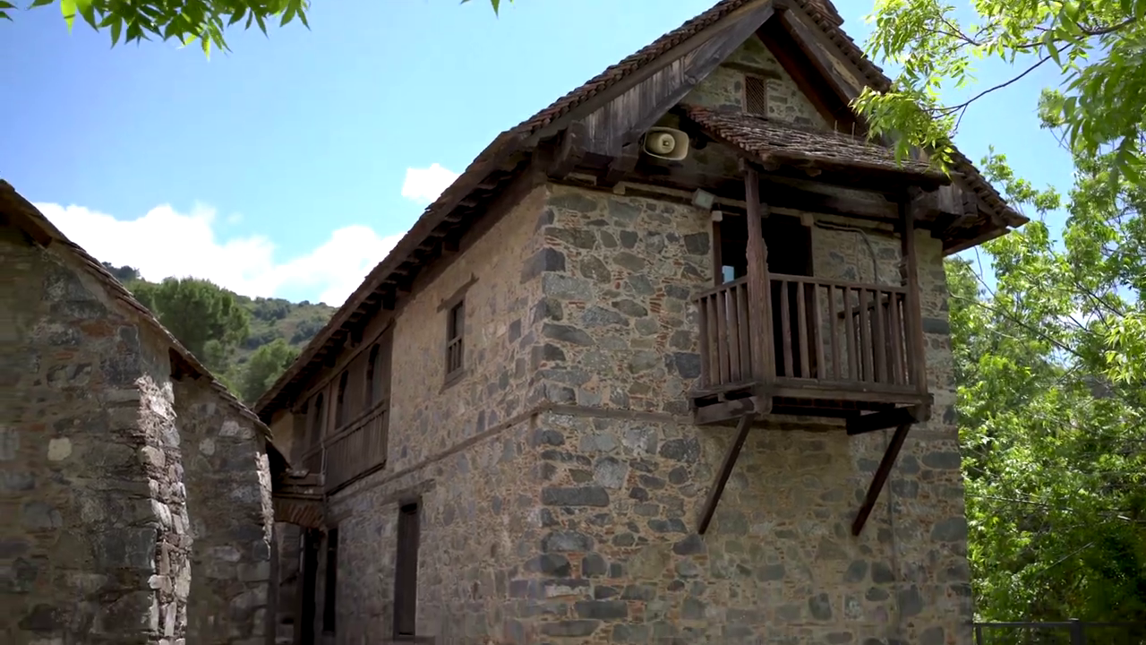 Ayios Ioannis (Saint John) Lambadistis Monastery (UNESCO) in Kalopanayiotis, Cyprus