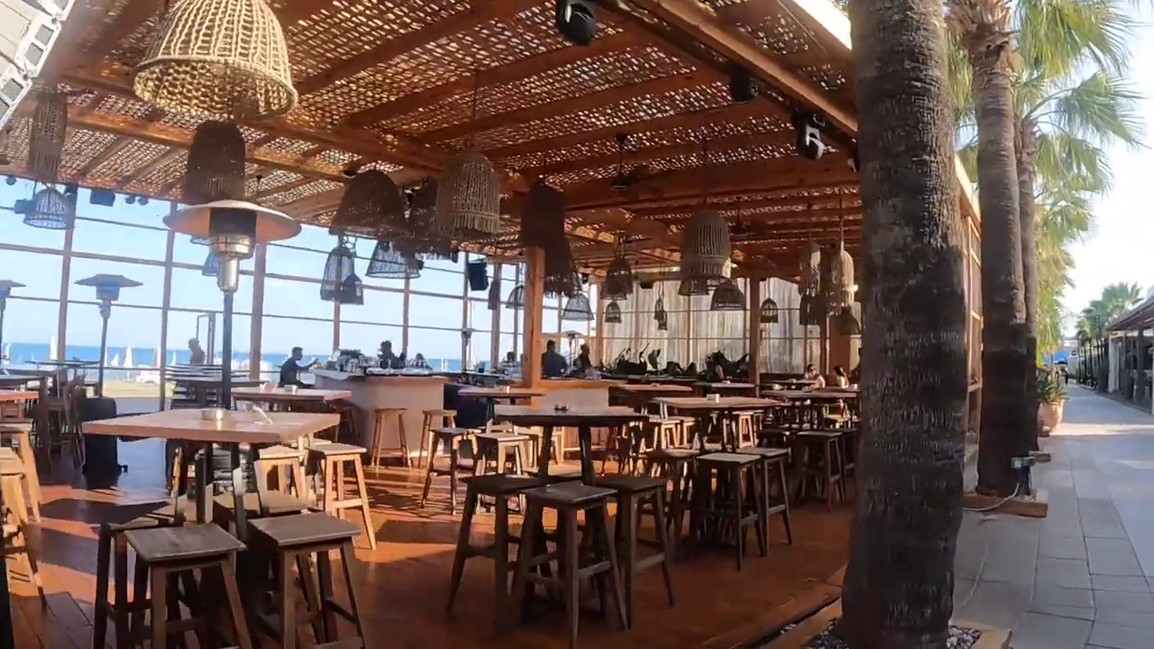 Beach Bar in Mackenzie Beach, Larnaca