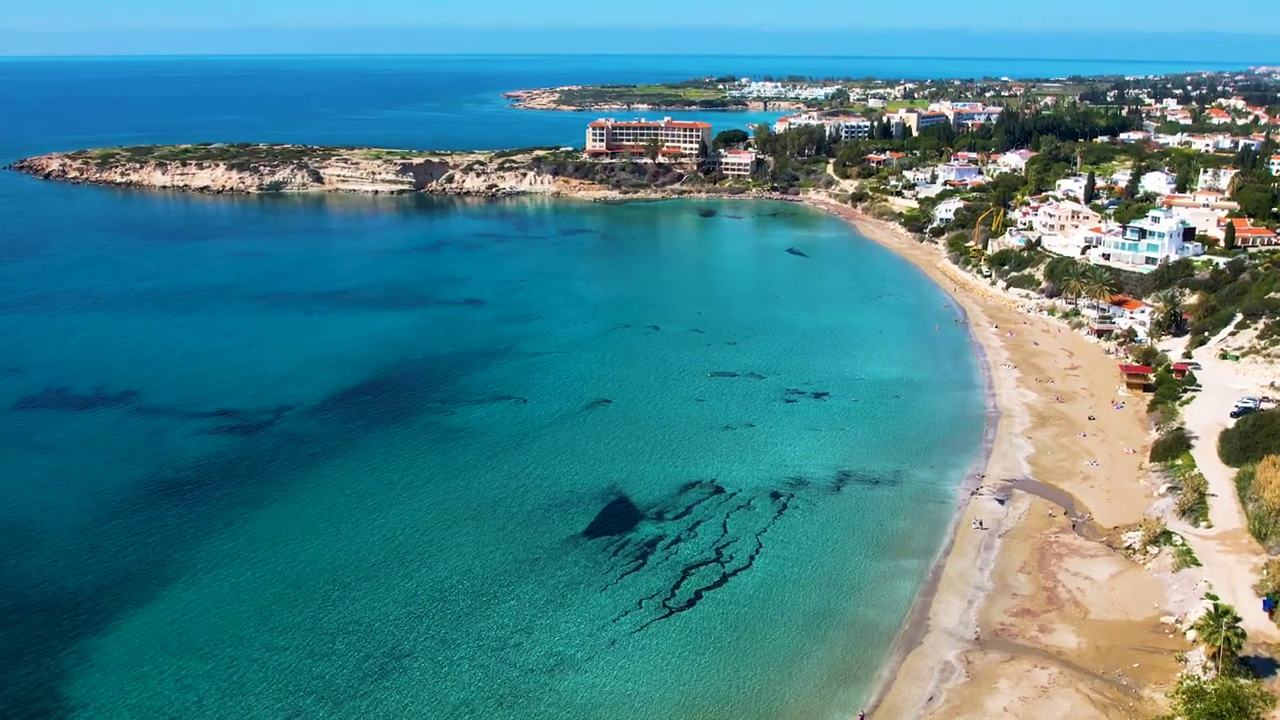 Beautiful Coral Bay in Paphos, Cyprus