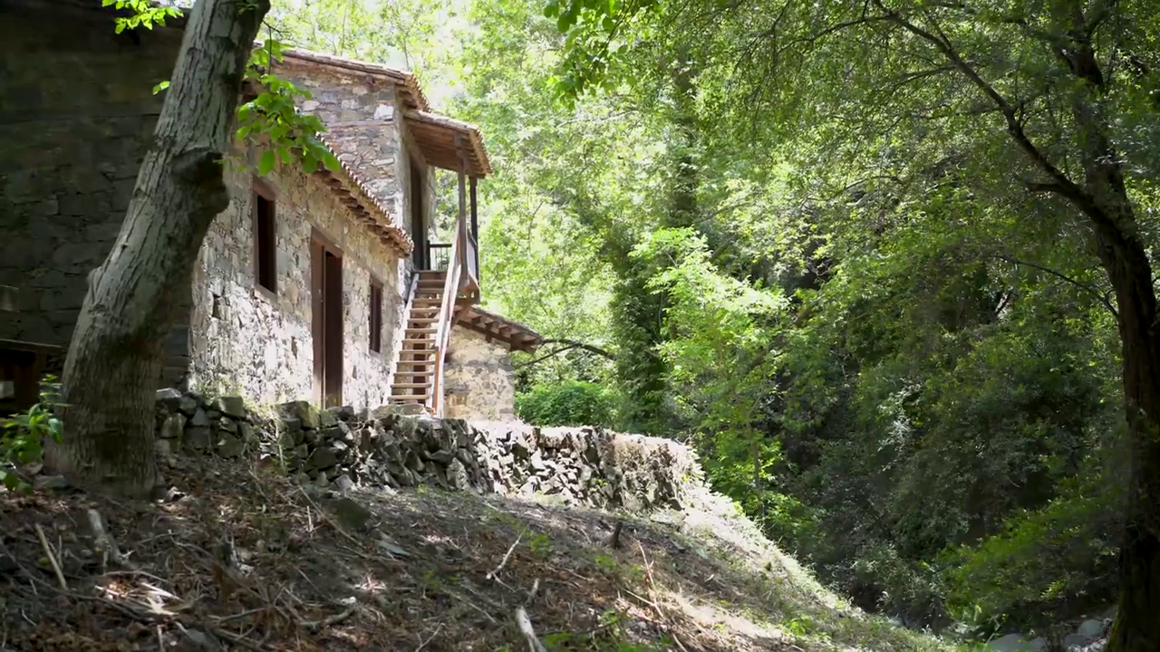Beautiful Stone-Built Building Surrounded by Nature in Kalopanayiotis, Cyprus