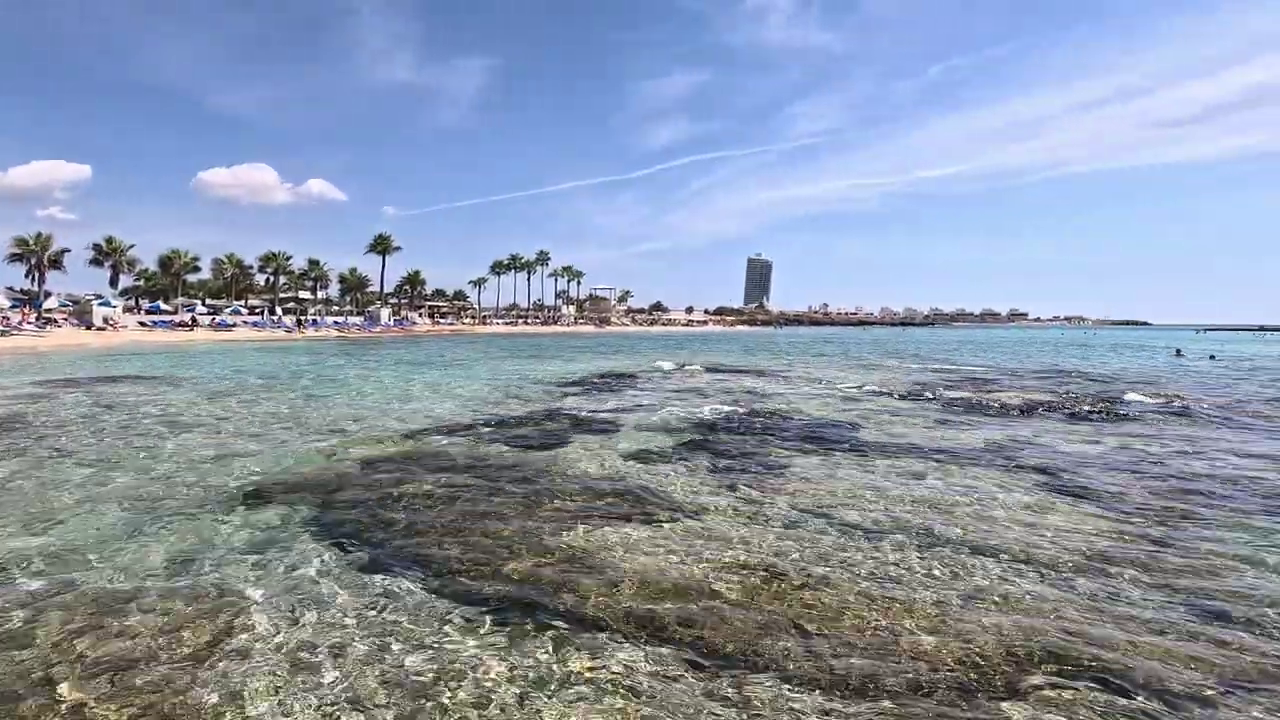 Crystal Clear Waters in Ayia Thekla Beach, Ayia Napa, Cyprus