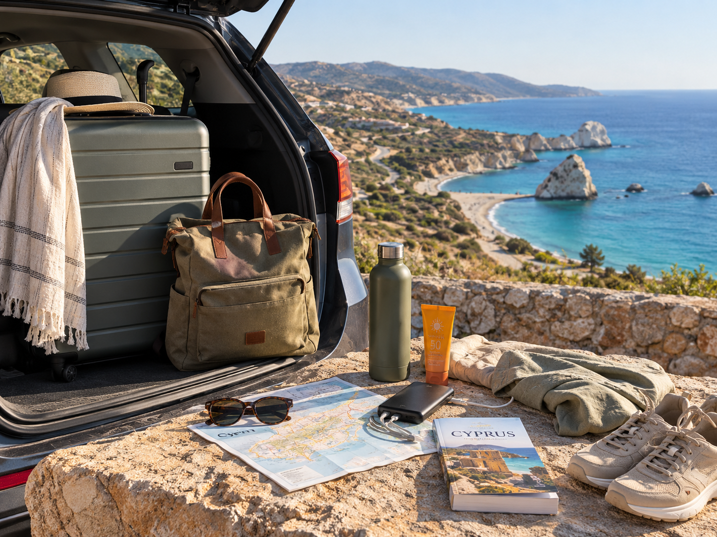 Day Bag and Suitcase For A Cyprus Road Trip Day Bag and Suitcase For A Cyprus Road Trip