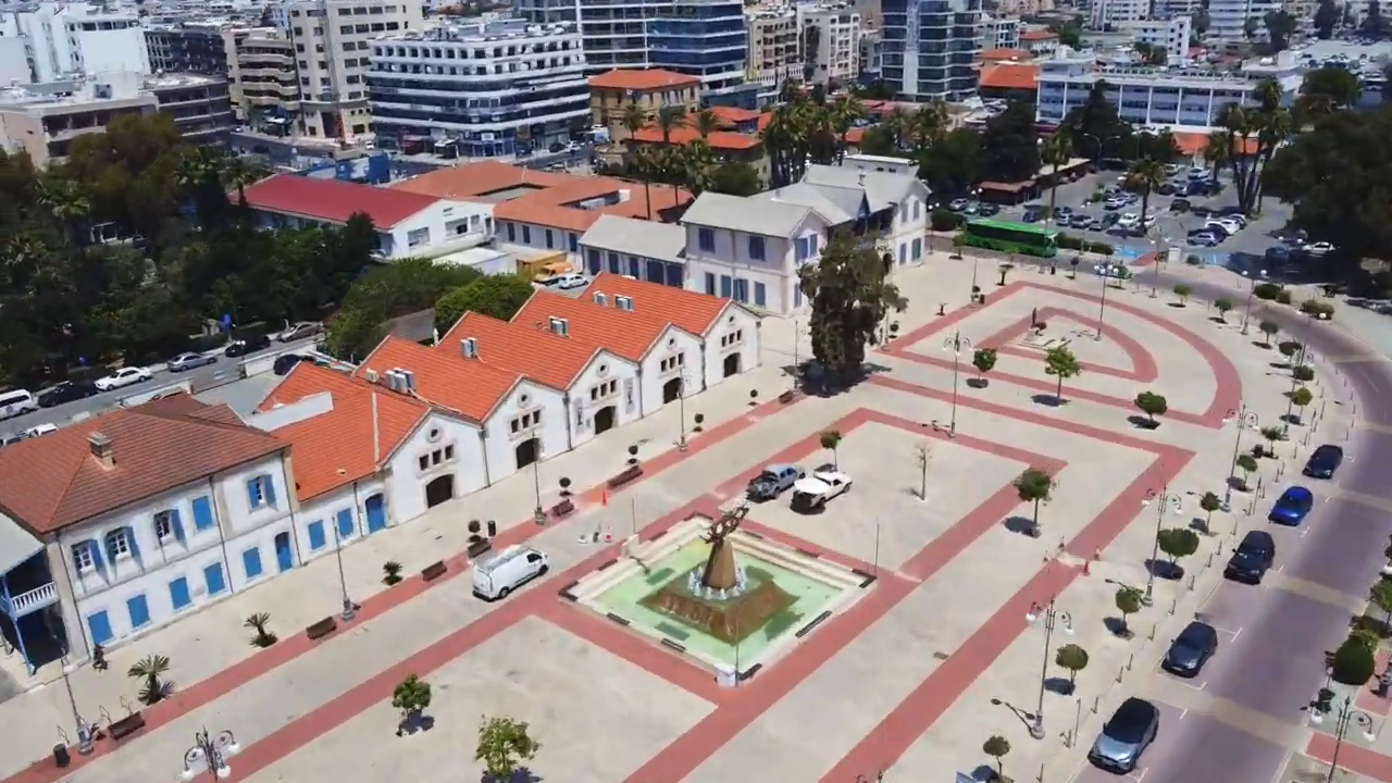 Europe Square in Finikoudes, Larnaca
