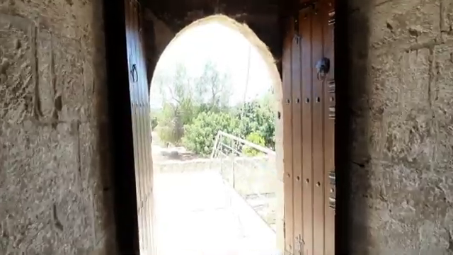 Exiting the Castle of Kolossi, Limassol, Cyprus