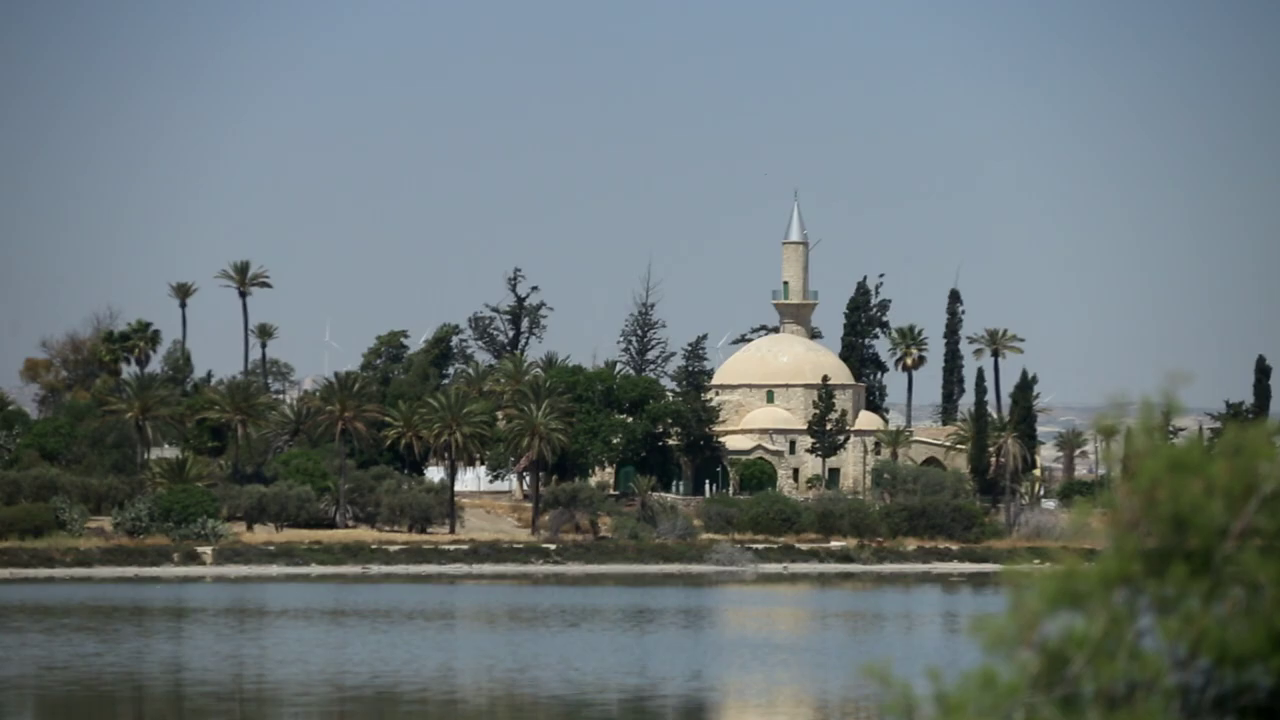 Hala Sultan Tekke and the Salt Lake, Larnaca, Cyprus