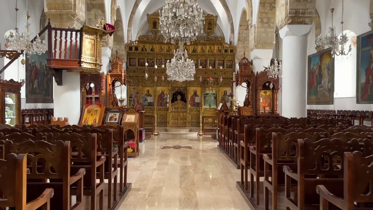 Inside the Church, Omodos, Limassol, Cyprus