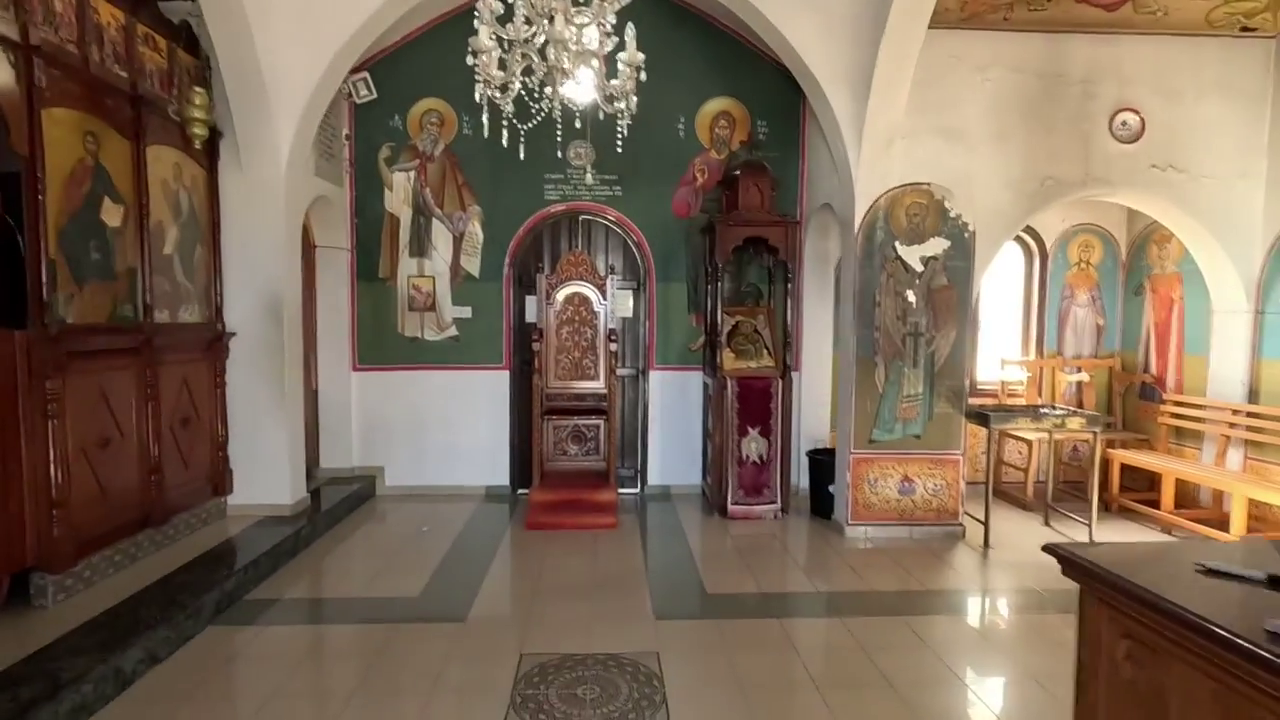 Inside the church of Profitis Elias in Protaras