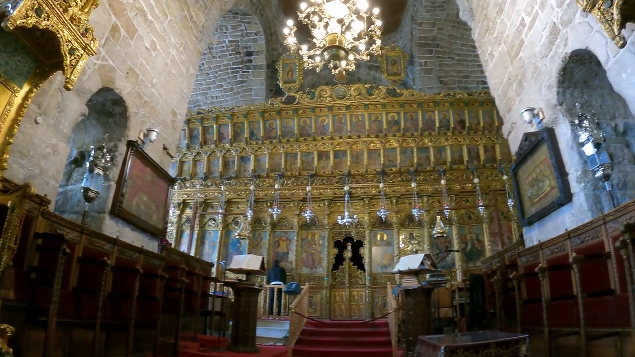 Inside the Church of St Lazarus, Larnaca, Cyprus