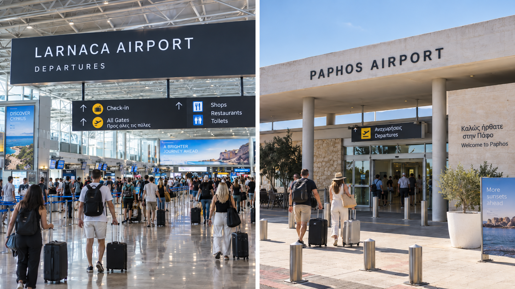 Larnaca Airport and Paphos Airport Larnaca Airport and Paphos Airport