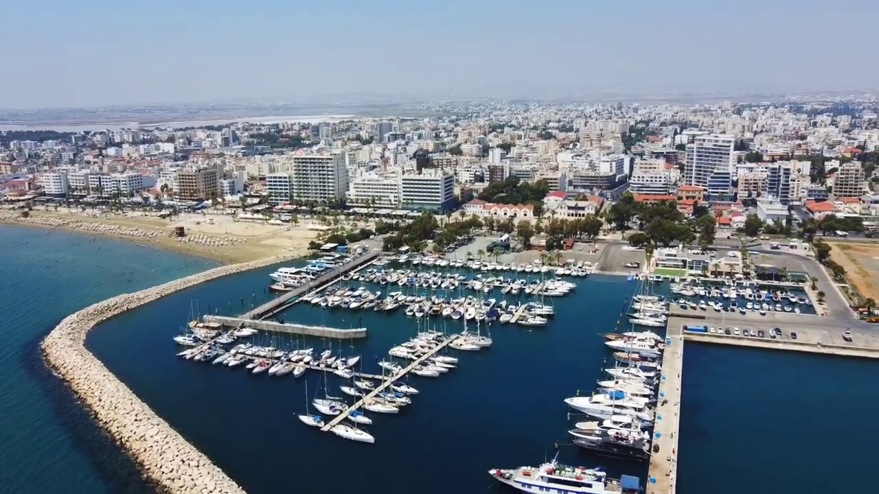 The Marina of Larnaca Located Next to Finikoudes