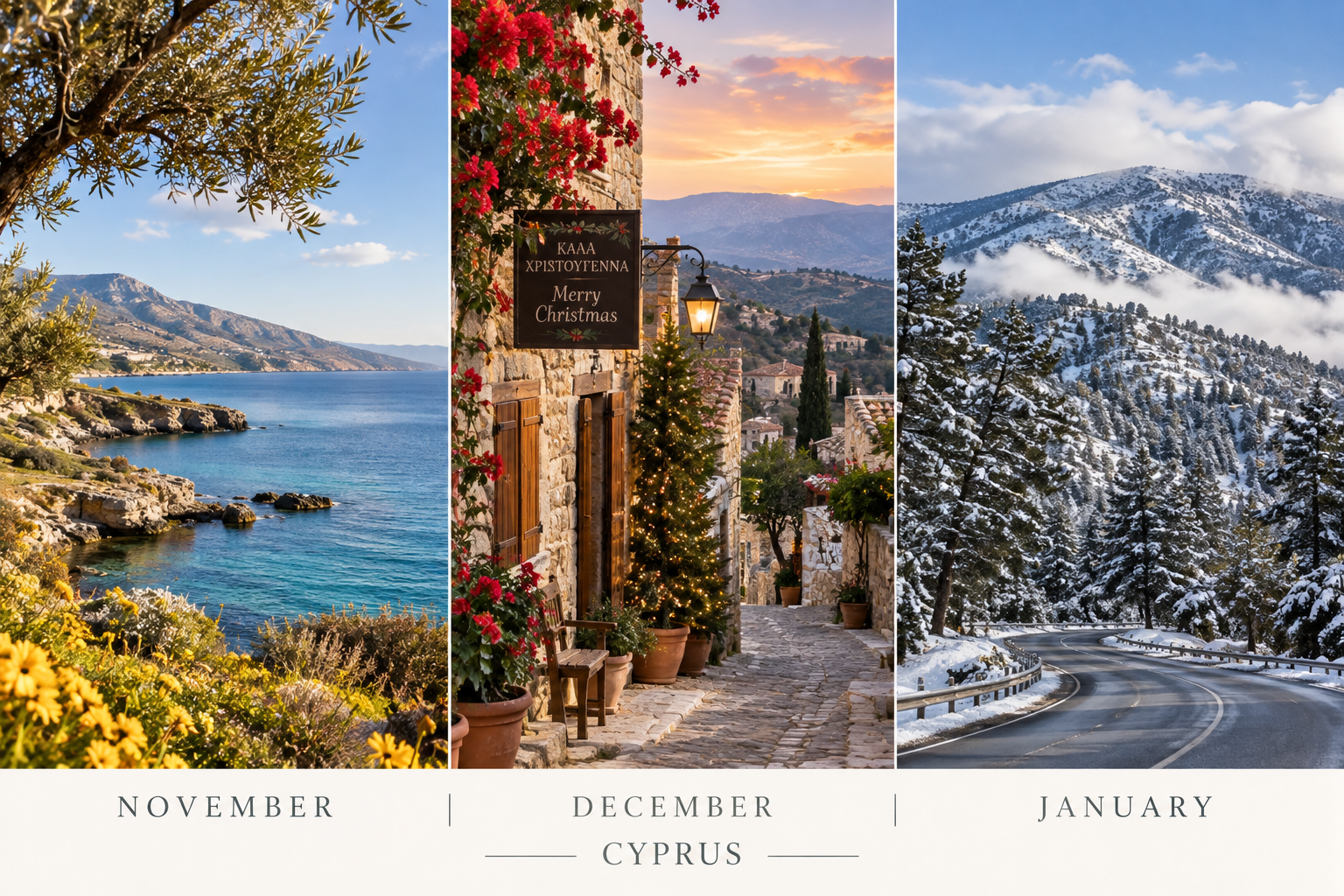 November, December and January in Cyprus November, December and January in Cyprus