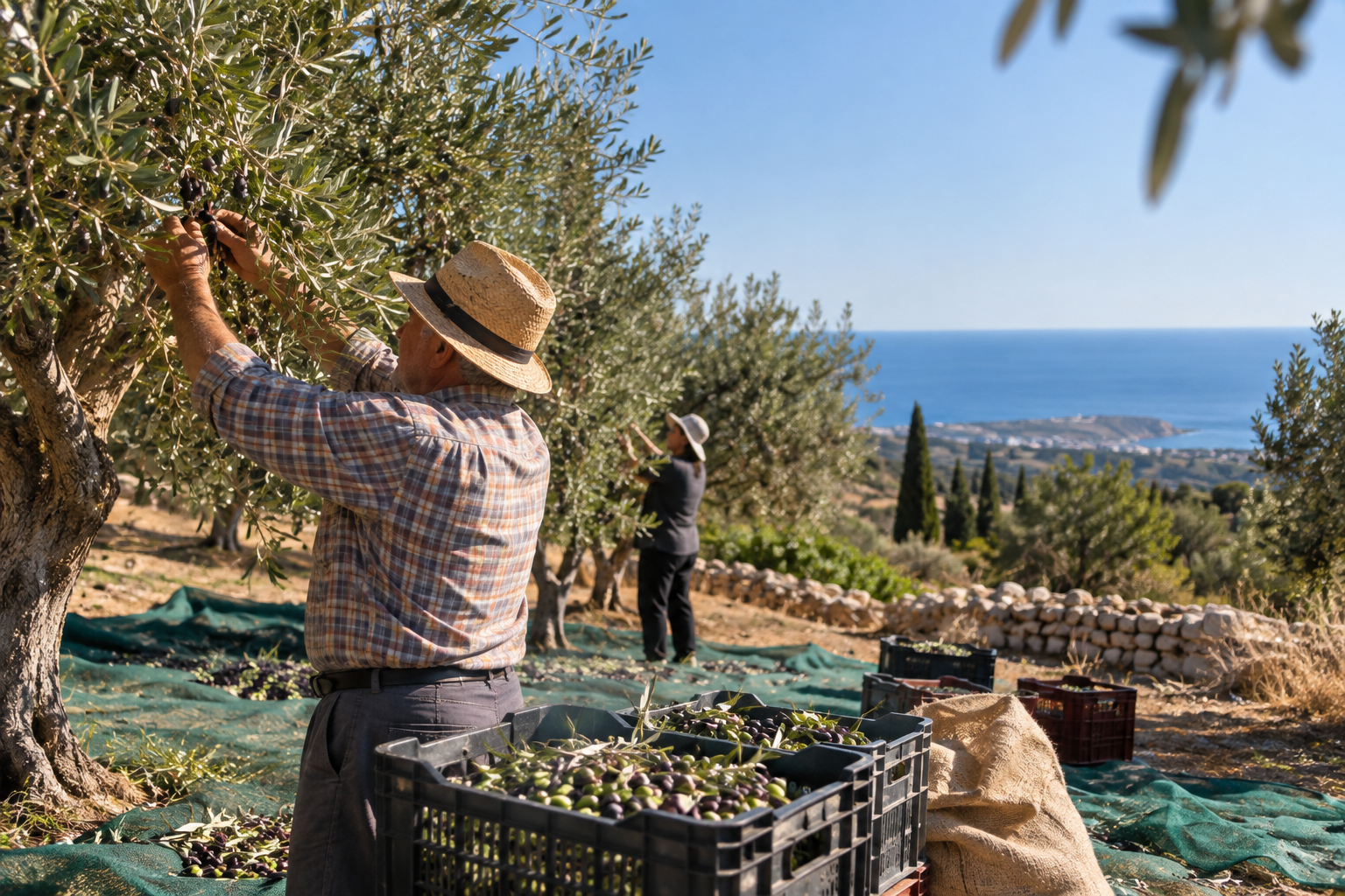 Olive Harvesting in Cyprus