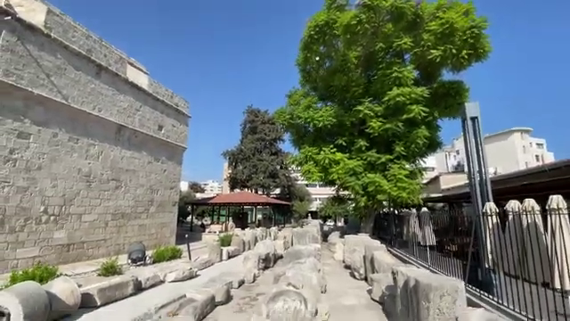 Outside Limassol Castle