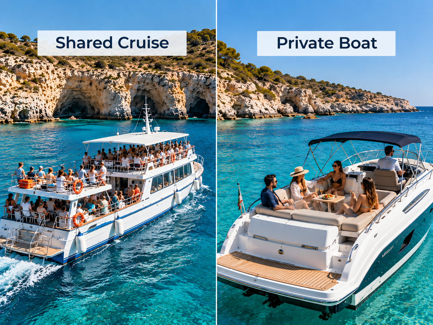 Shared Cruise or Private Boat in Cyprus