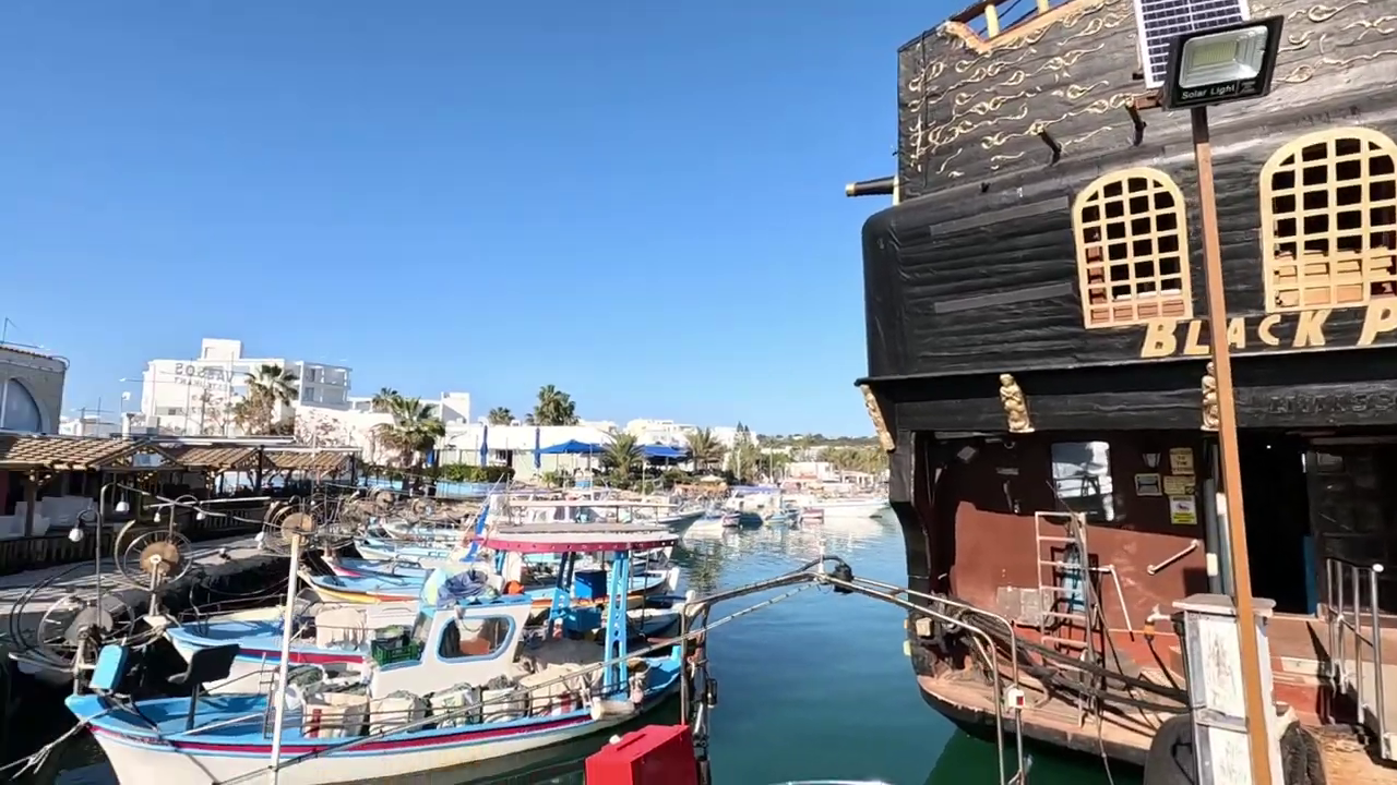 Small Fishing Boats in the Harbour of Ayia Napa
