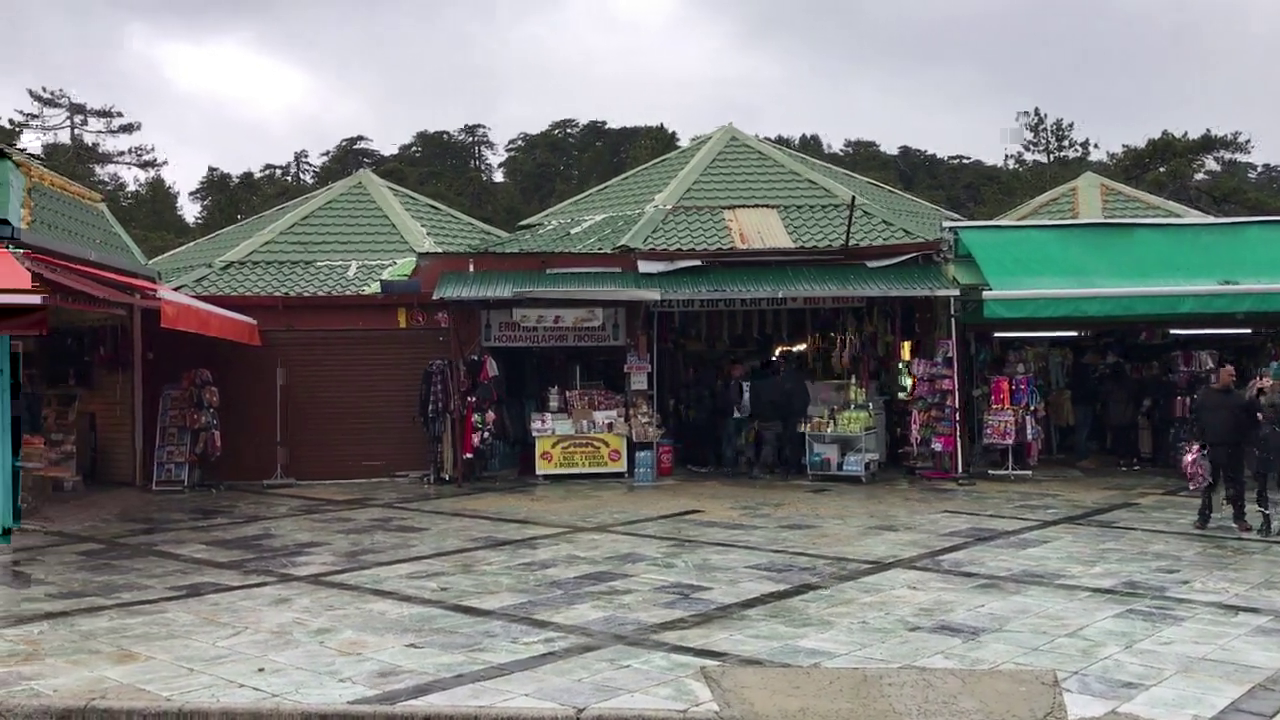 Souvenir Kiosks in Troodos Square, Limassol, Cyprus