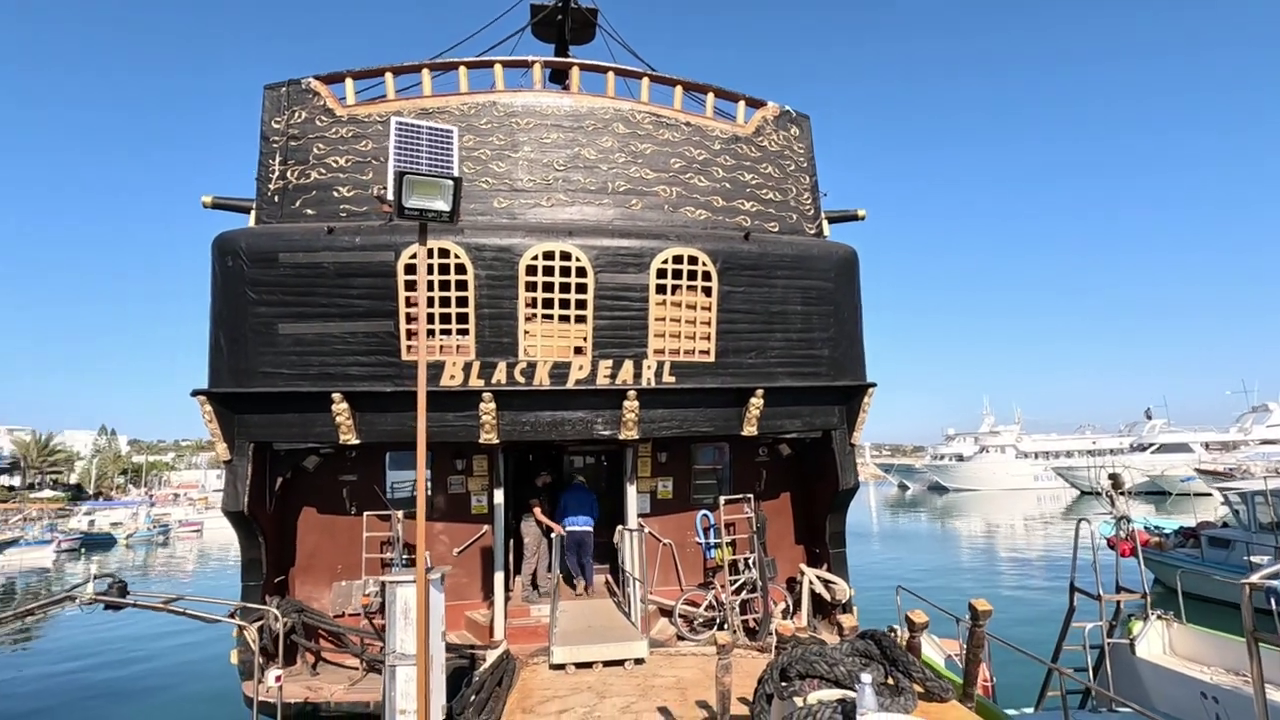 The Black Pearl in Ayia Napa Harbour, Cyprus