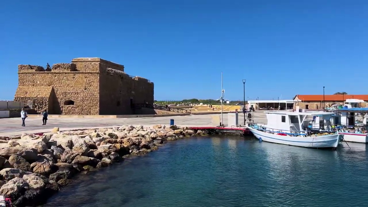 The Castle and the Harbor in Paphos