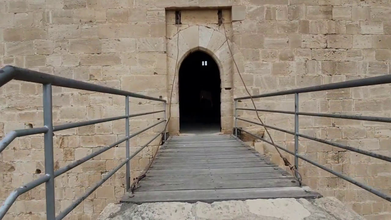 The Entrance of Kolossi Castle, Limassol, Cyprus
