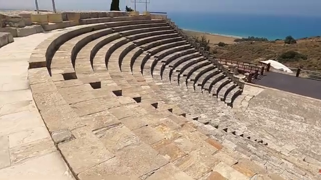 The Greco-Roman Amphitheater in Kourion, Limassol, Cyprus
