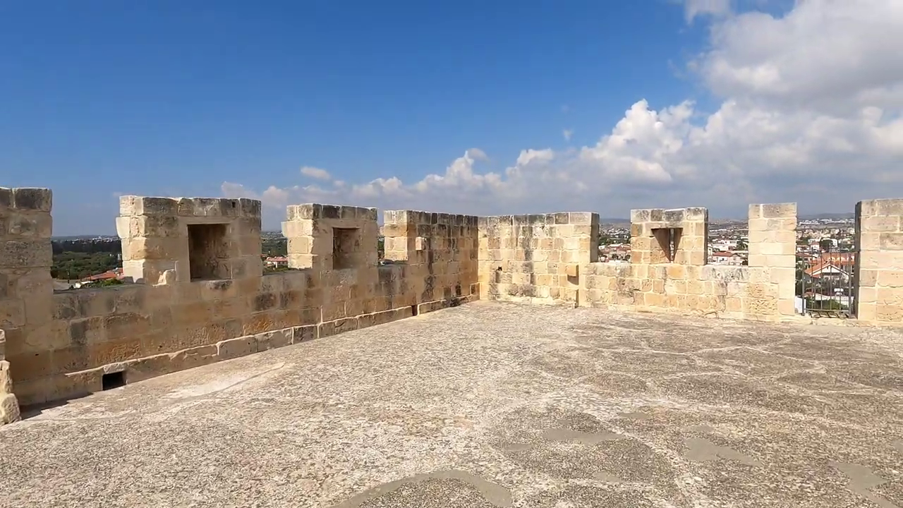 The Roof of the Castle in Kolossi, Limassol, Cyprus