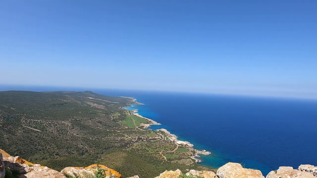 View from Aphrodite Nature Trail, Akamas, Paphos, Cyprus