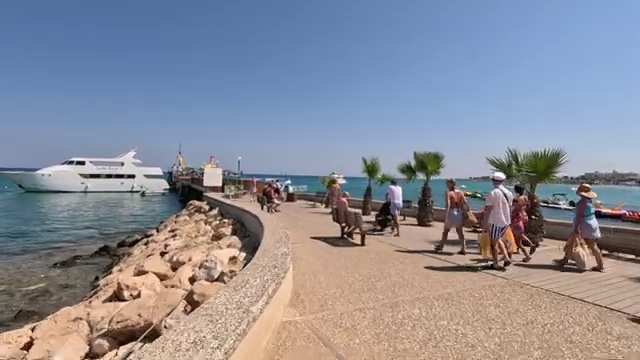 View while strolling Protaras coastal Promenade