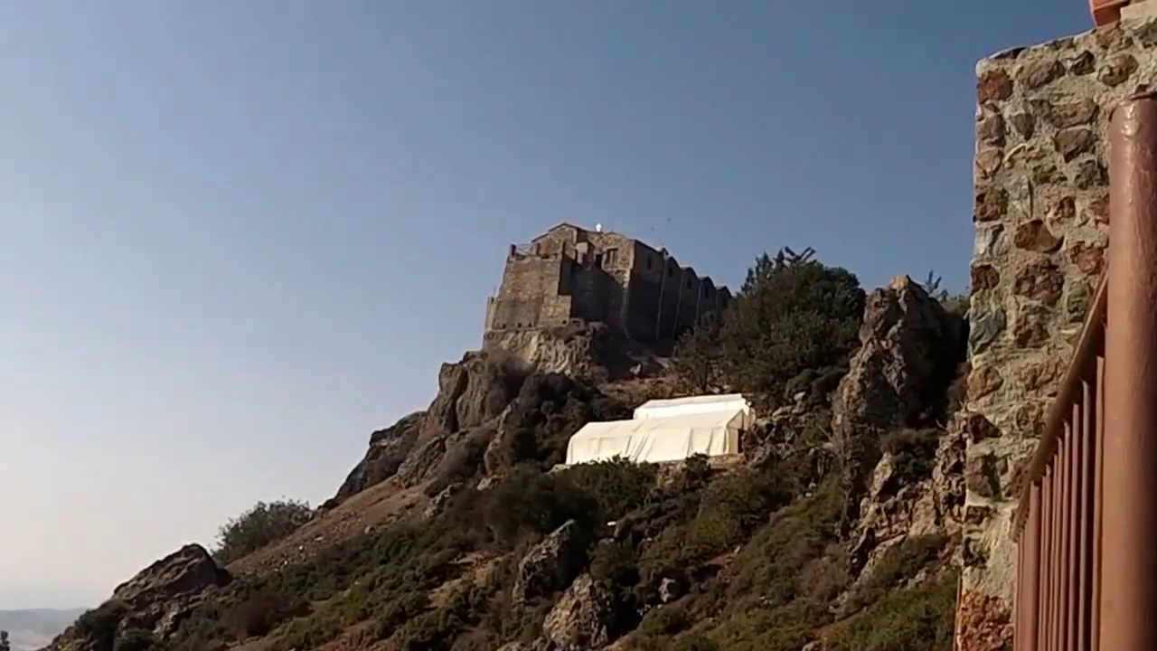 View of Stavrovouni Monastery from the Parking Lot