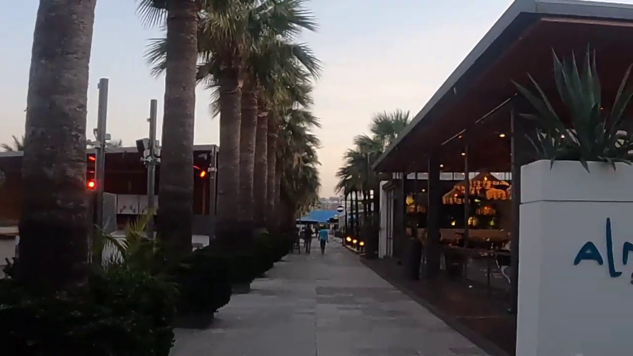 Walking Along the Strip