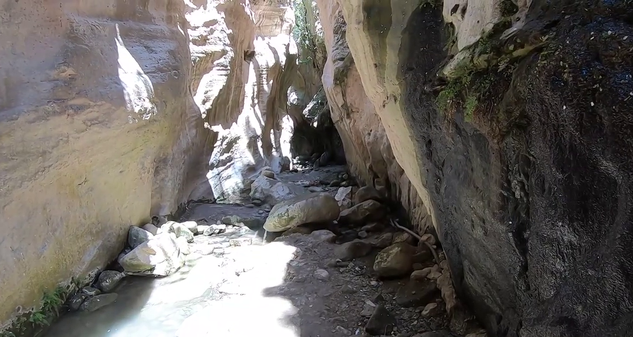 Walking in Avakas Gorge, Peyia, Paphos District, Cyprus