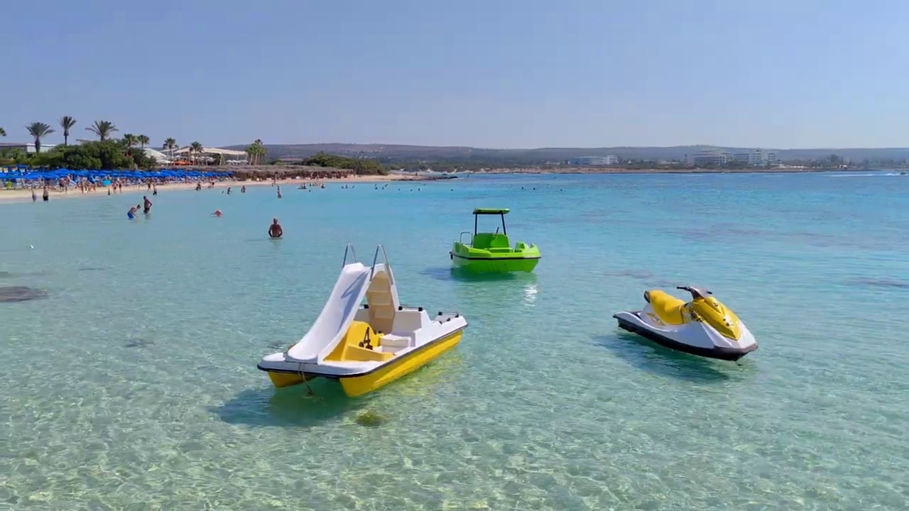 Watersports in Makronissos Beach, Ayia Napa, Cyprus