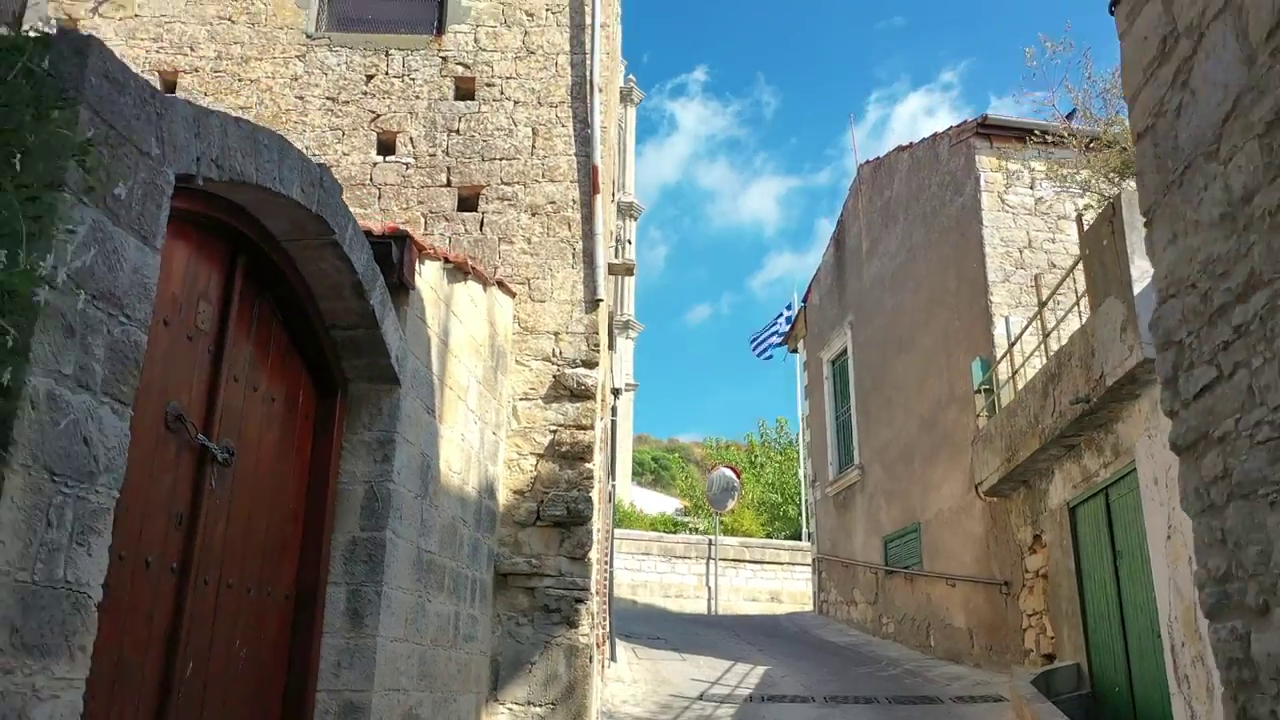 Wonderful Stone-Built Houses with Wooden Doors in Arsos Village, Limassol District, Cyprus
