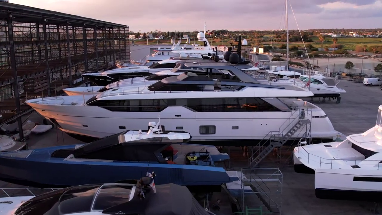Yachts in Ayia Napa Marina Cyprus