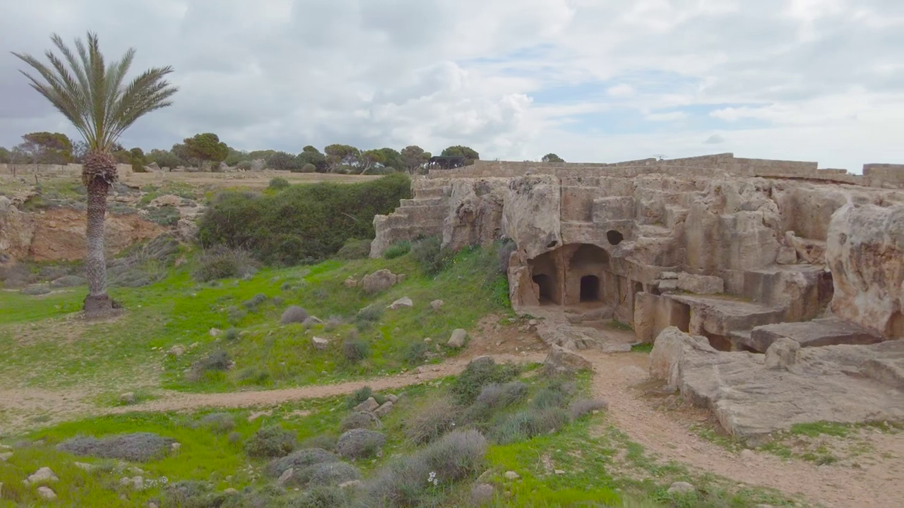 Landscape in the Tombs of the Kings, Paphos, Cyprus